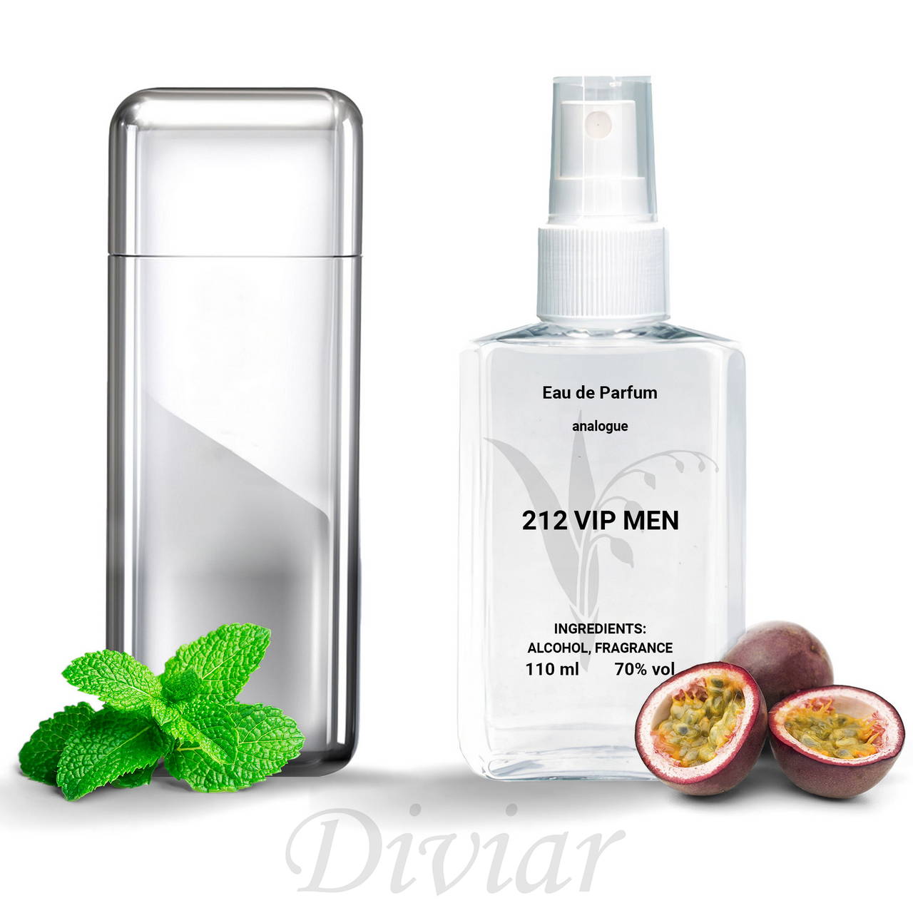 Аромат схожий на Carolina Herrera 212 Vip men, чоловіча парфумована вода, наливні французькі парфуми