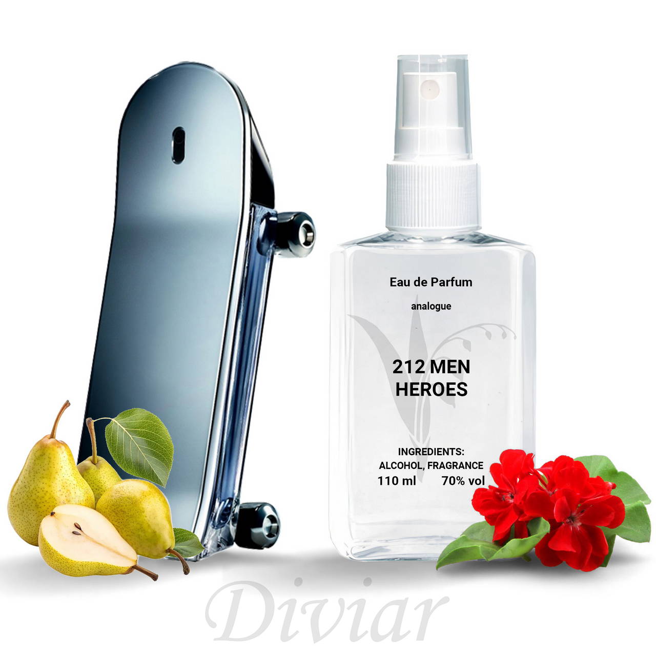 Аромат схожий на Carolina Herrera 212 men Heroes, чоловічий парфум, наливні чоловічі парфуми