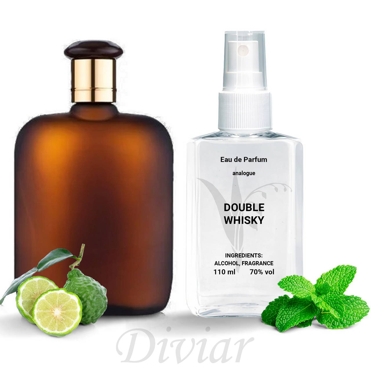 Evaflor Double Whisky, чоловіча парфумована вода, наливні французькі парфуми