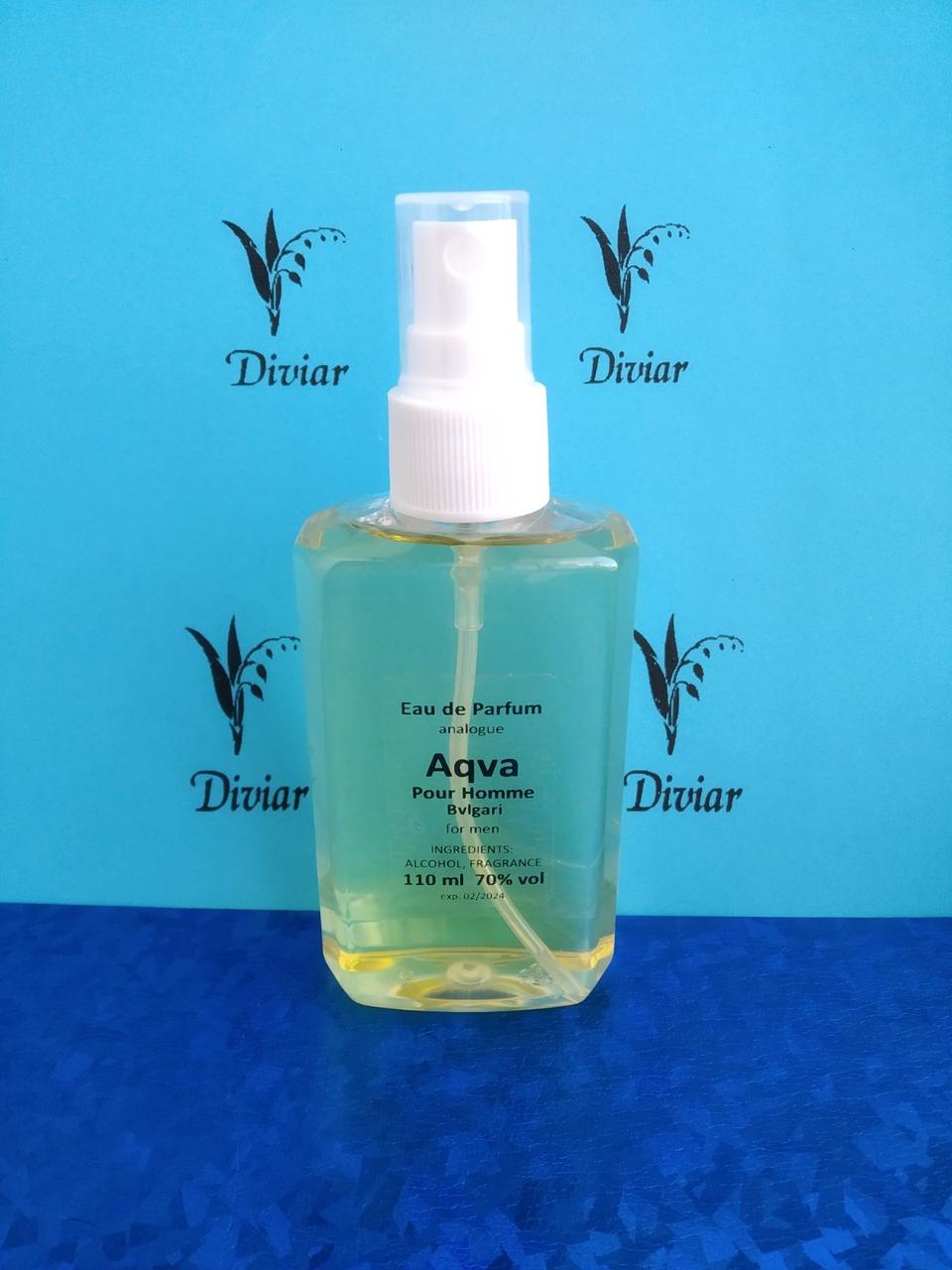 Аромат схожий на Bvlgari Aqva Pour Homme, парфумована чоловіча вода, наливні французькі парфуми, чоловічі
