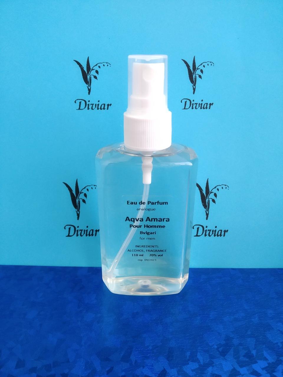 Аромат схожий на Bvlgari Aqva Amara, парфумована чоловіча вода, наливні французькі парфуми