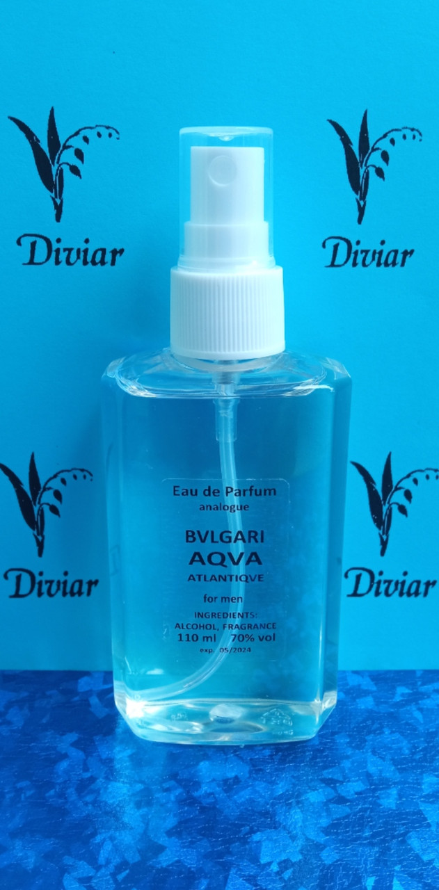 Аромат схожий на Bvlgari Aqva Pour Homme Atlantiqve, парфумована чоловіча вода, наливні французькі парфуми