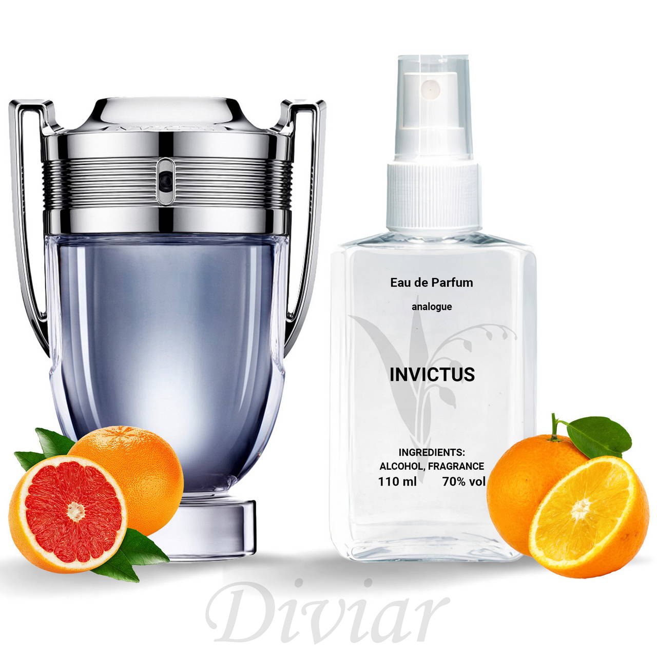 Аромат схожий на Paco Rabanne Invictus, парфумована чоловіча вода, наливні французькі парфуми, Інвіктус