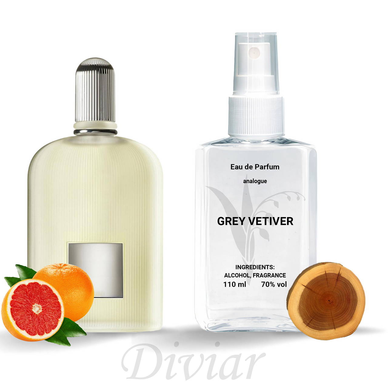 Аромат схожий на Tom Ford Grey Vetiver, чоловіча вода, наливні французькі духи