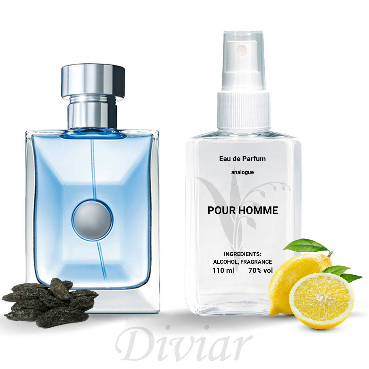 Аромат схожий на Versace pour homme, парфумована чоловіча вода, наливні французькі парфуми