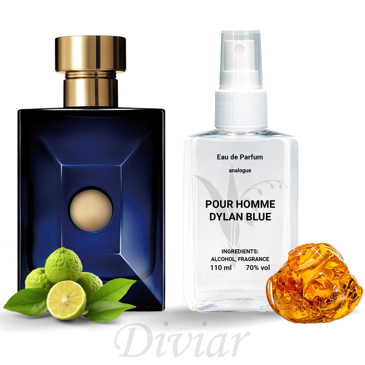 Аромат схожий на Versace pour homme Dylan Blue, парфумована чоловіча вода, наливні французькі парфуми