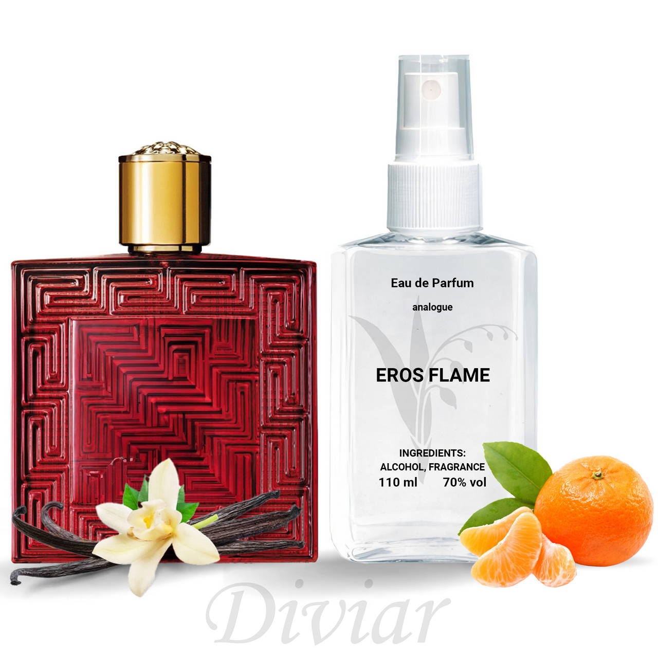 Аромат схожий на Versace Eros Flame, парфумована чоловіча вода, наливні французькі парфуми Версаче