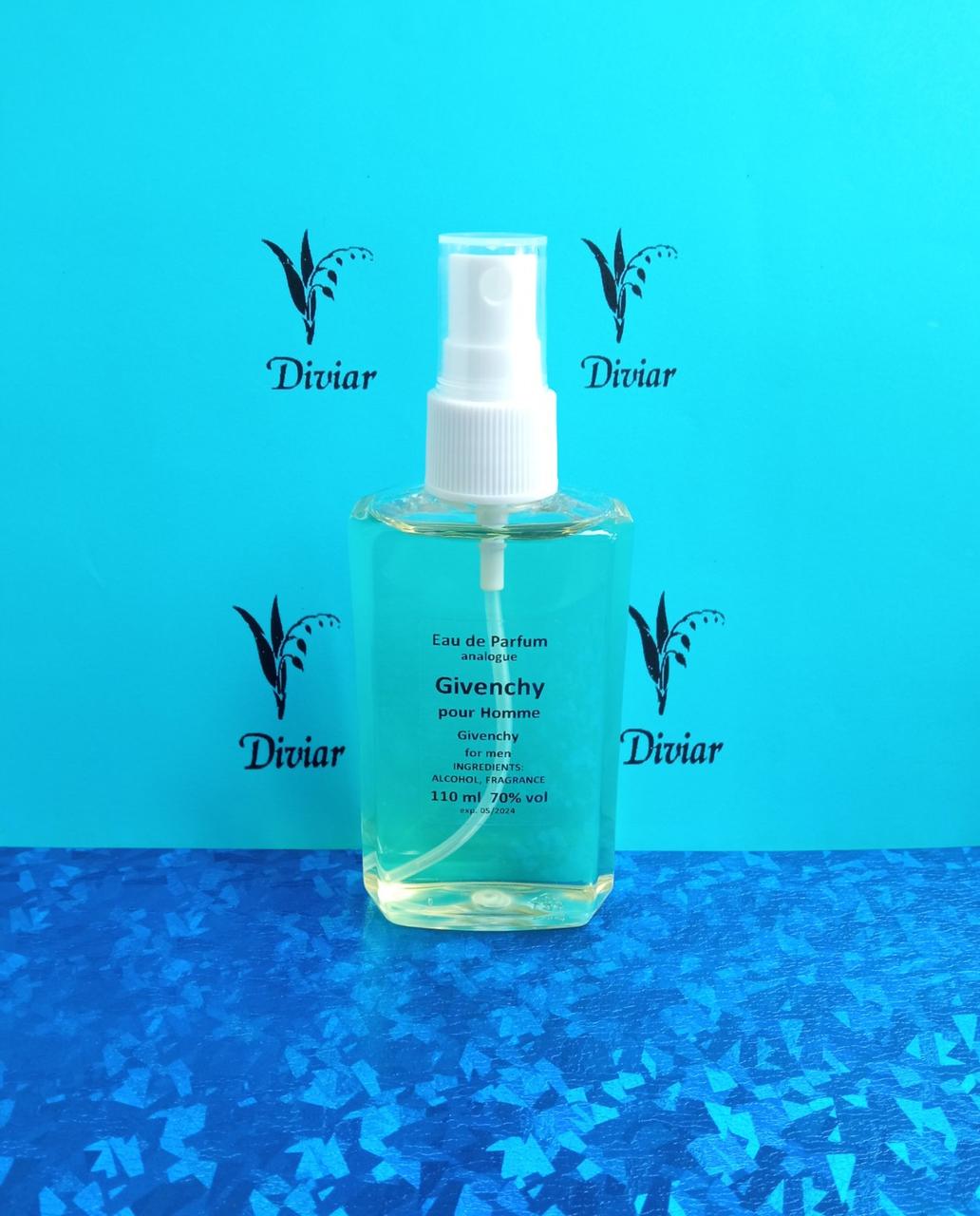 Аромат схожий на Живанші Пур Хом, парфумована чоловіча вода, наливні французькі парфуми