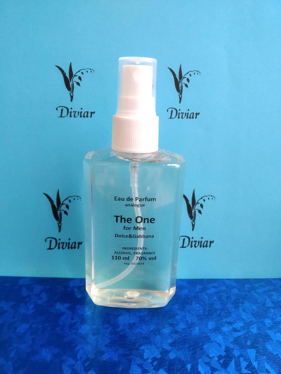 Аромат схожий на Dolce & Gabbana The One, наливні французькі парфуми, парфумована вода, чоловічі парфуми 110 мл