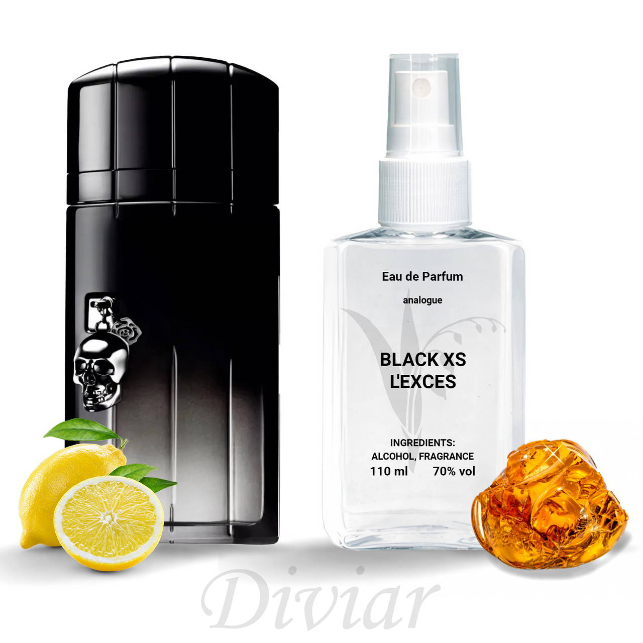 Аромат схожий на Paco Rabanne Black XS L'Exces, парфумована чоловіча вода, наливні французькі парфуми