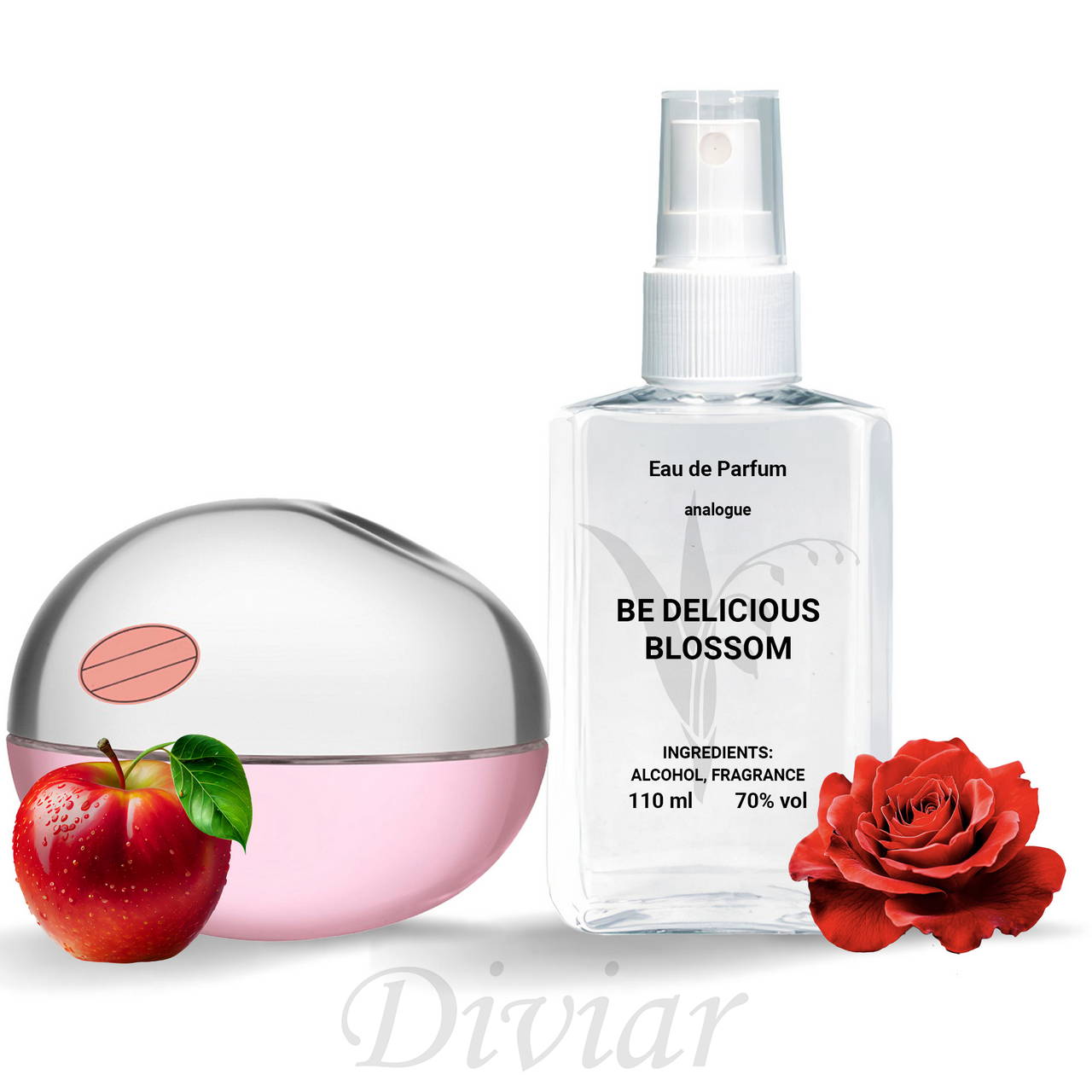 Парфумована вода, жіноча, аромат схожий на Donna Karan DKNY delicious blossom,110мл,50мл,30мл,15мл, парфуми