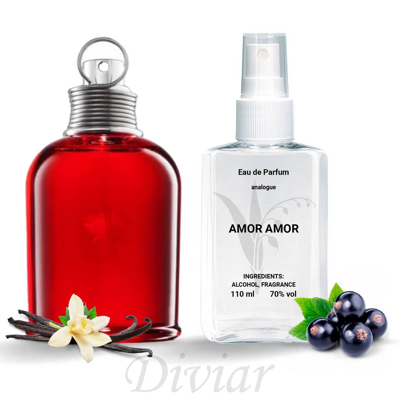 Аромат схожий на Cacharel Amor Amor,110мл,50мл,30мл,15мл, парфумована вода, наливні жіночі духи, аналоги