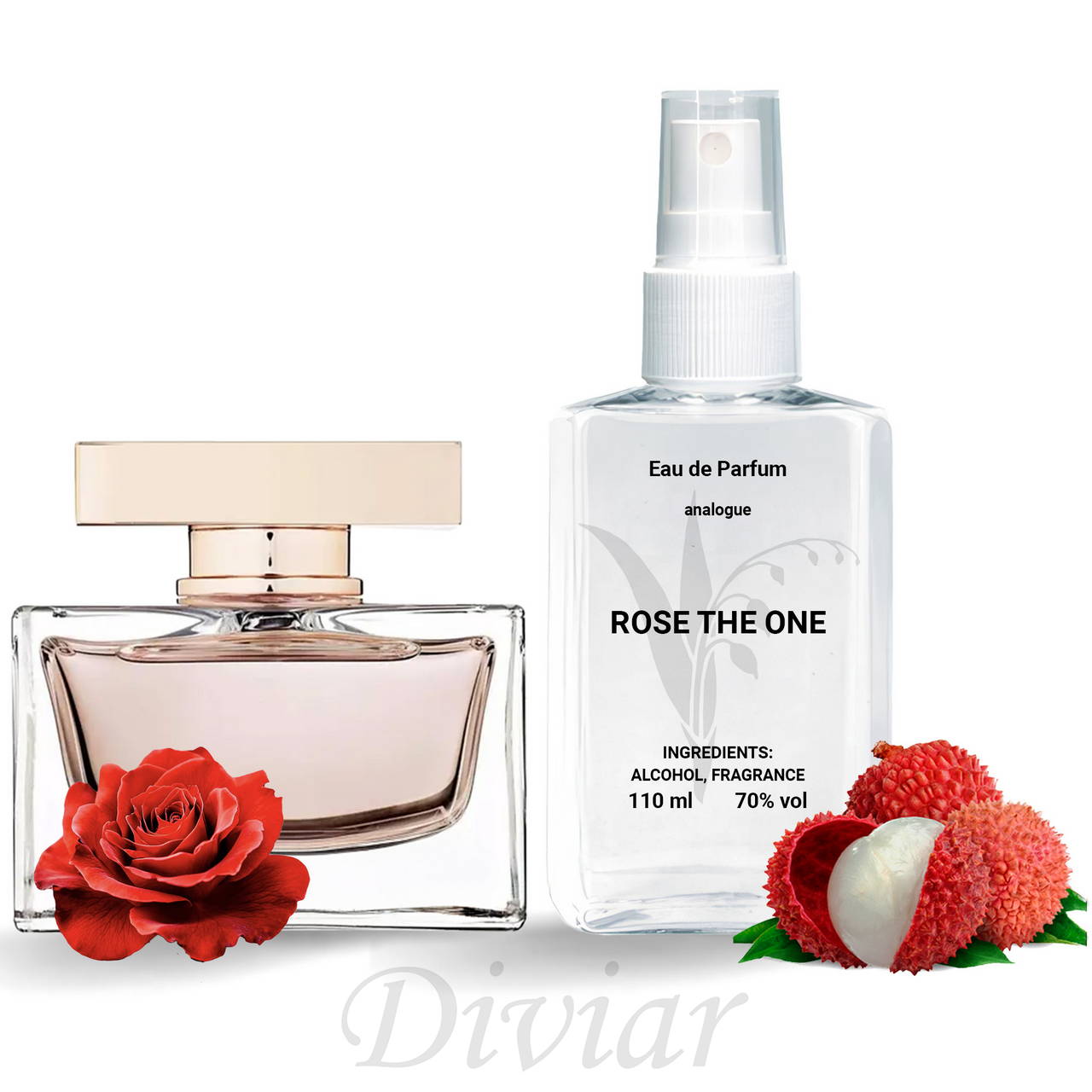 Аромат схожий на Дольче Габбана Роуз зе Ван, французька, наливна парфумерія, парфумовані жіночі парфуми