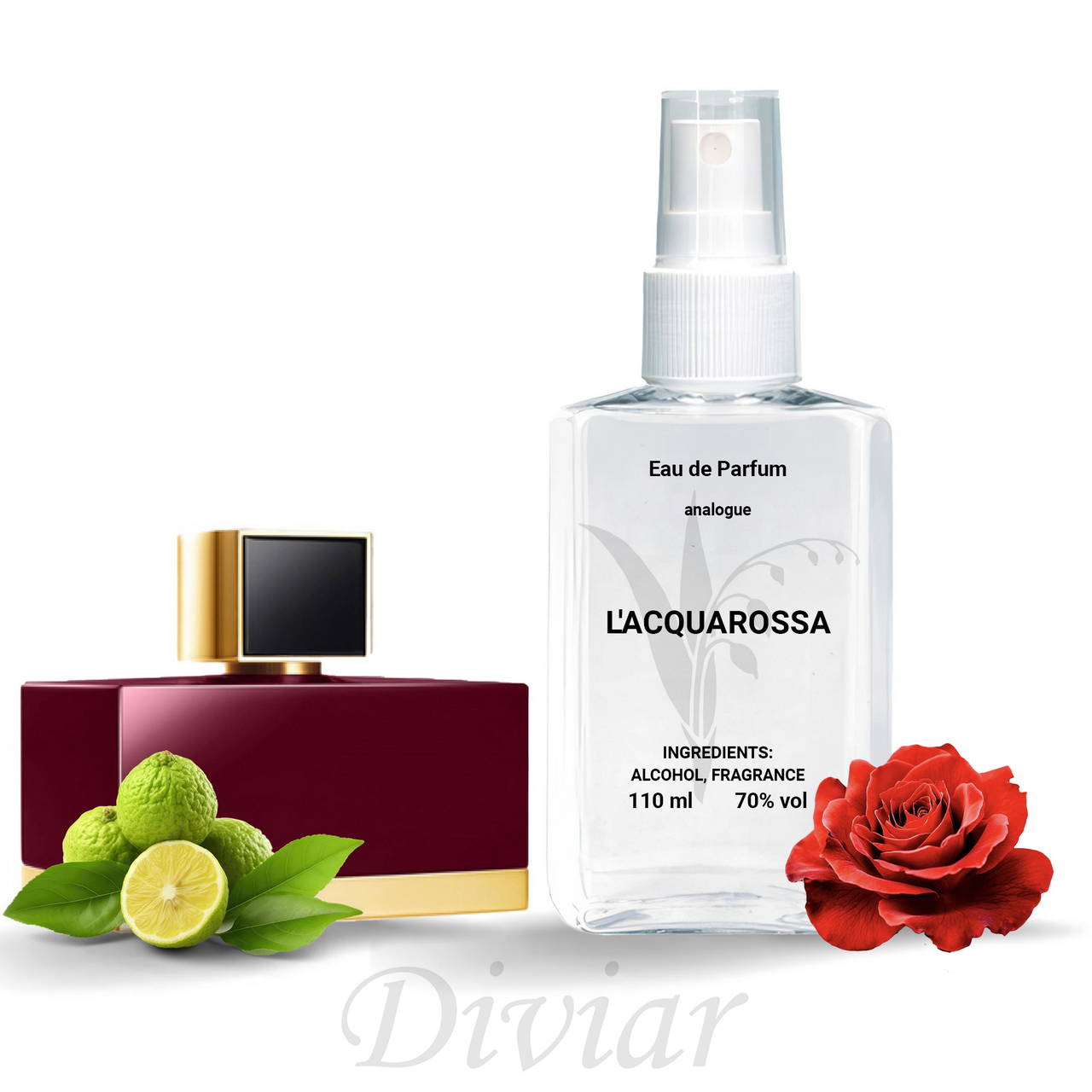 Fendi L Acquarossa, жіноча парфумована вода, наливні французькі парфуми