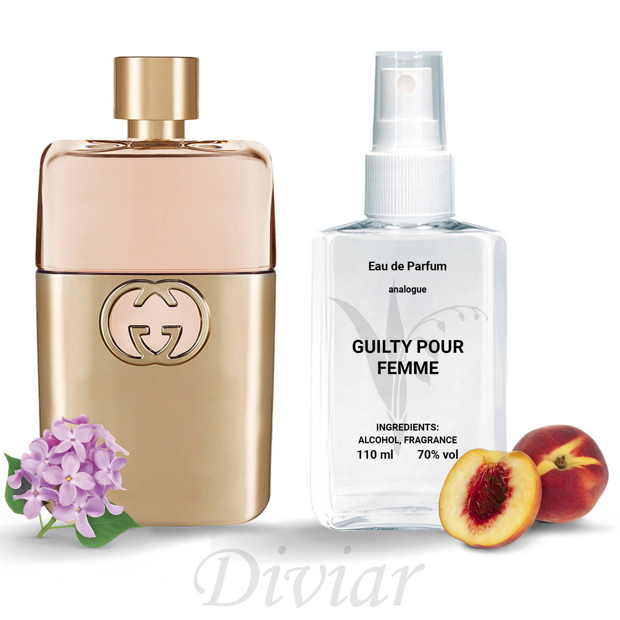 Аромат схожий на Gucci guilty pour femme, французькі наливні духи, парфумована вода Гуччі Гилти Пур фем