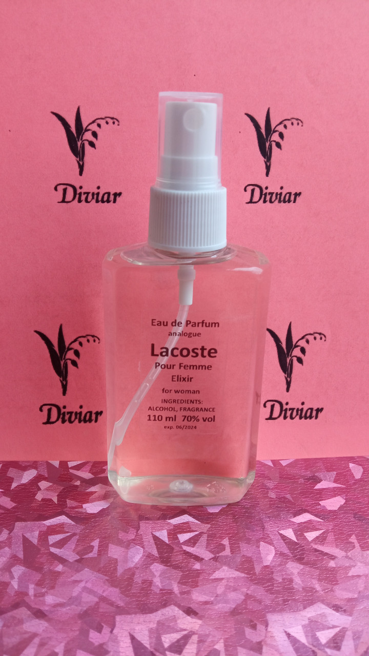 Наливні жіночі парфуми Lacoste pour femme Elixir, жіноча парфумована вода