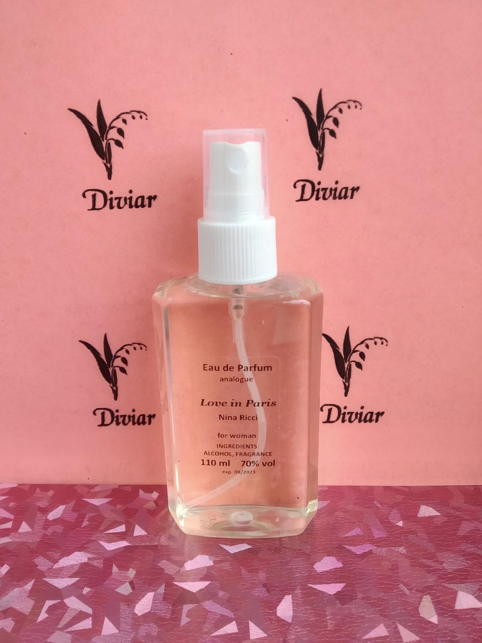 Аромат схожий на Nina Ricci love in Paris, жіноча парфумована вода, наливні французькі парфуми Лав ін Париж