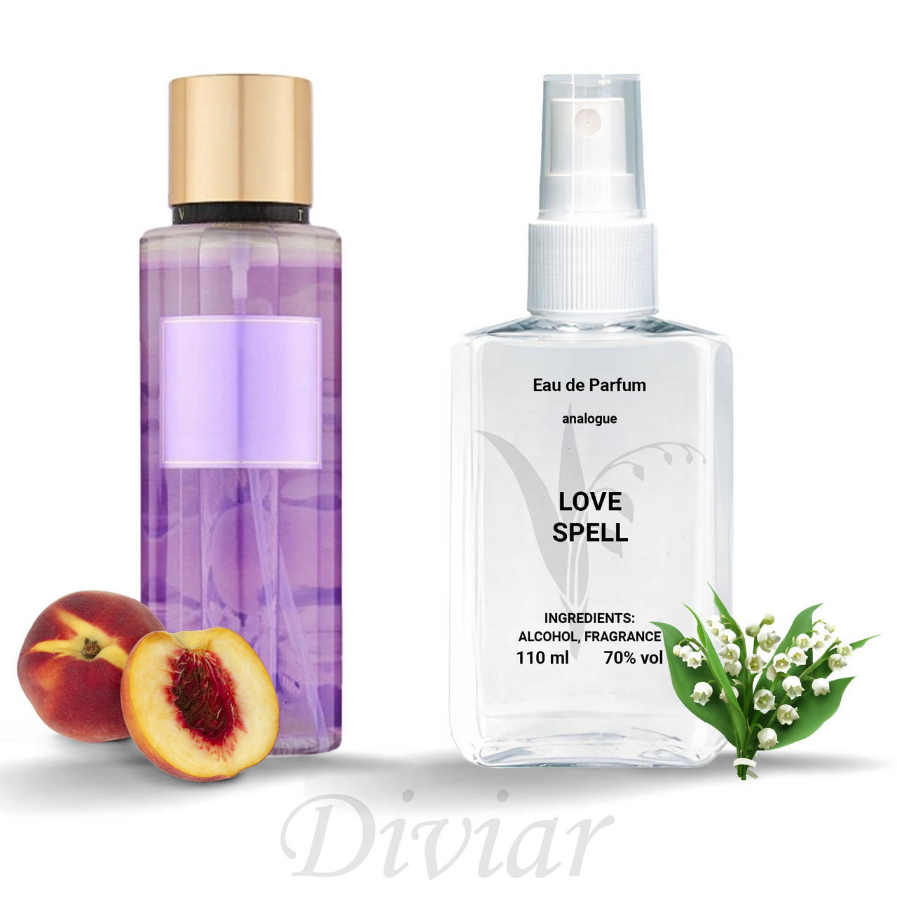 Аромат схожий на Victoria's Secret Love Spell, жіноча парфумована вода, наливні французькі парфуми