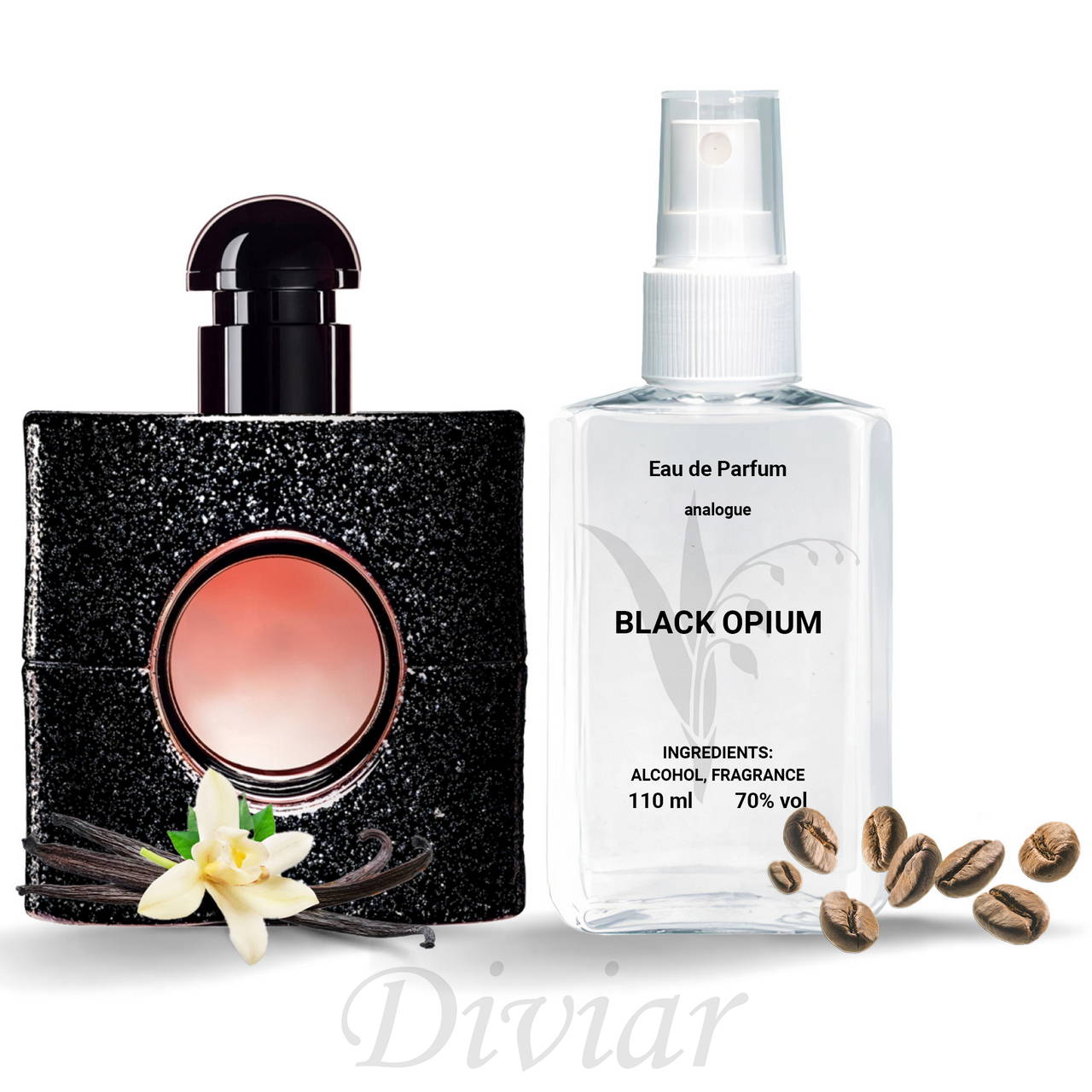 Аромат схожий на Yves Saint Laurent Black Opium, наливні жіночі парфуми, жіноча парфумована вода