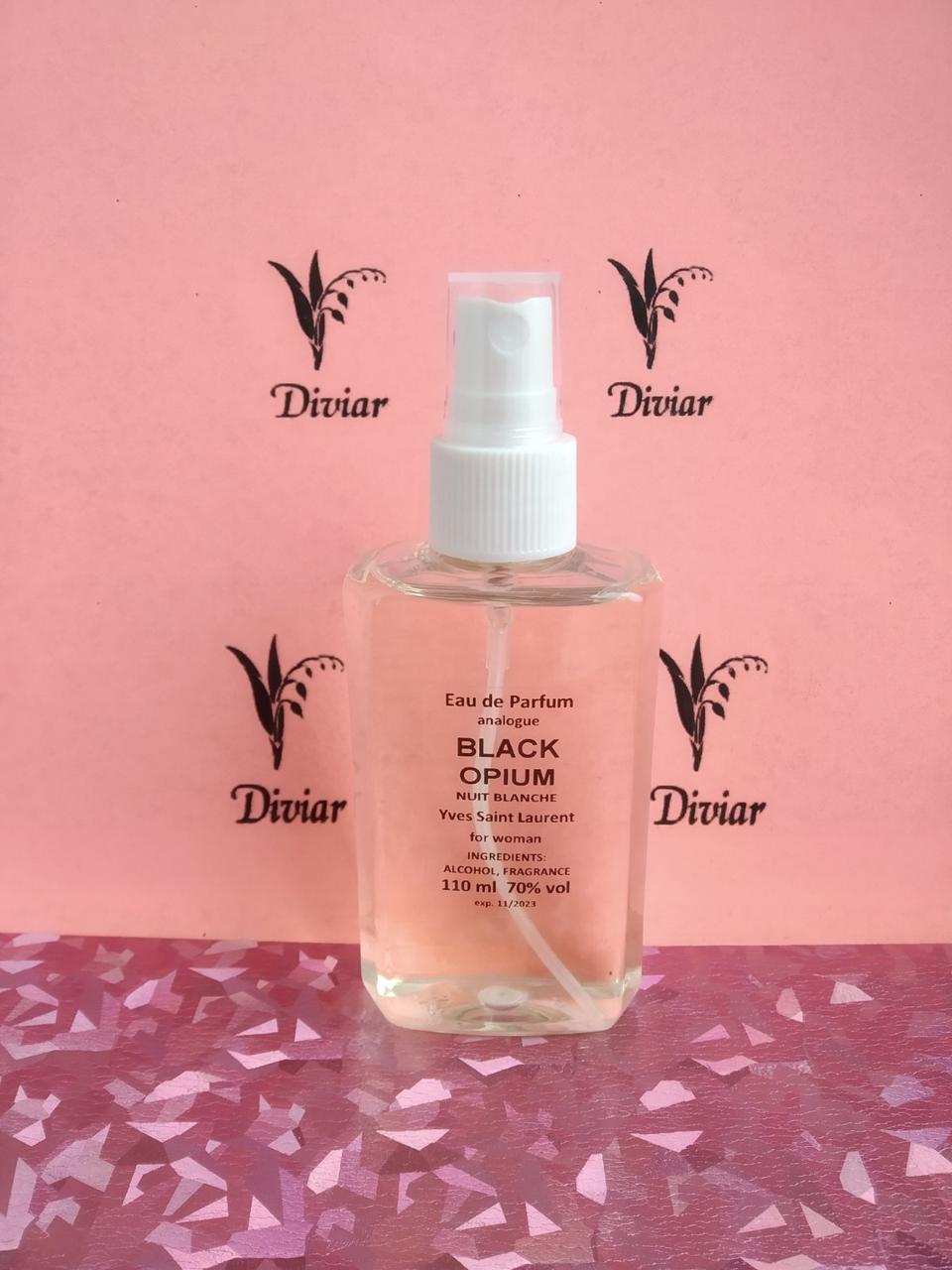 Аромат схожий на Yves Saint Laurent Black Opium Nuit Blanche, жіноча парфумована вода, наливні французькі парфуми