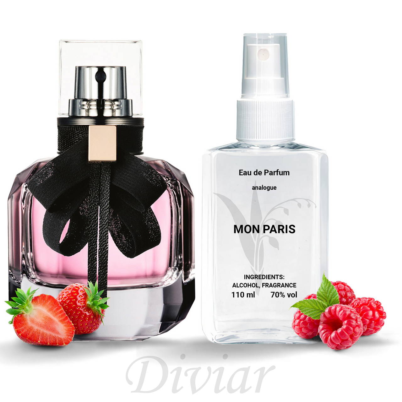 Парфумована вода, аромат схожий на Yves Saint Laurent Mon Paris, наливні фраранцузские парфуми