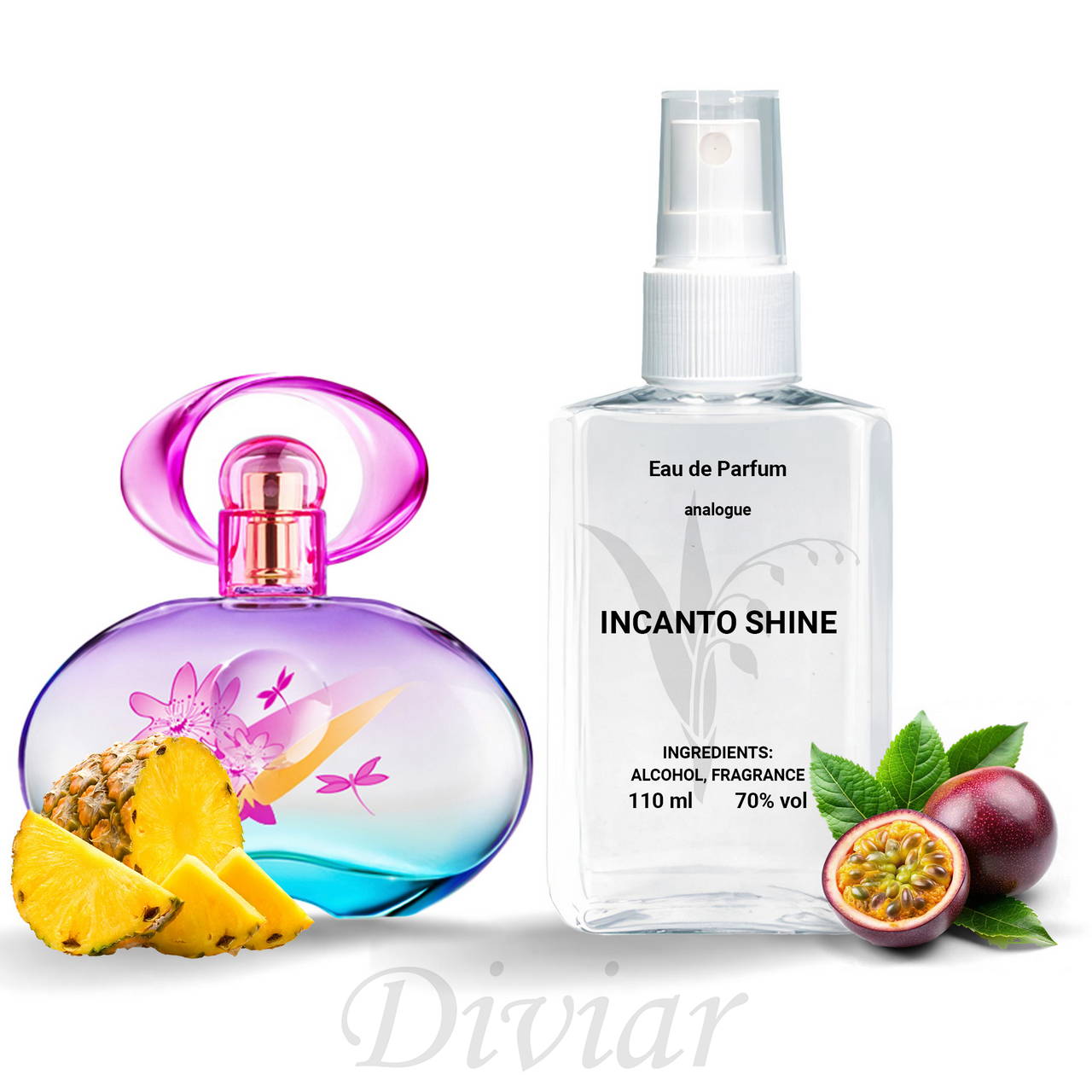 Аромат схожий на Salvatore Ferragamo Incanto Shine, парфумована жіноча вода, наливні парфуми