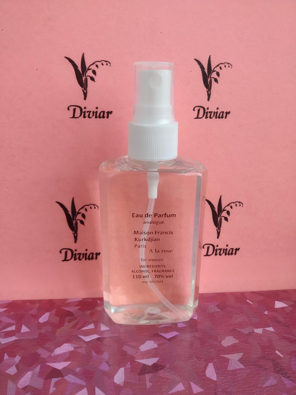 Аромат схожий на Мейсон франсис куркджан а ля роуз, парфумована жіноча вода, наливні французькі парфуми