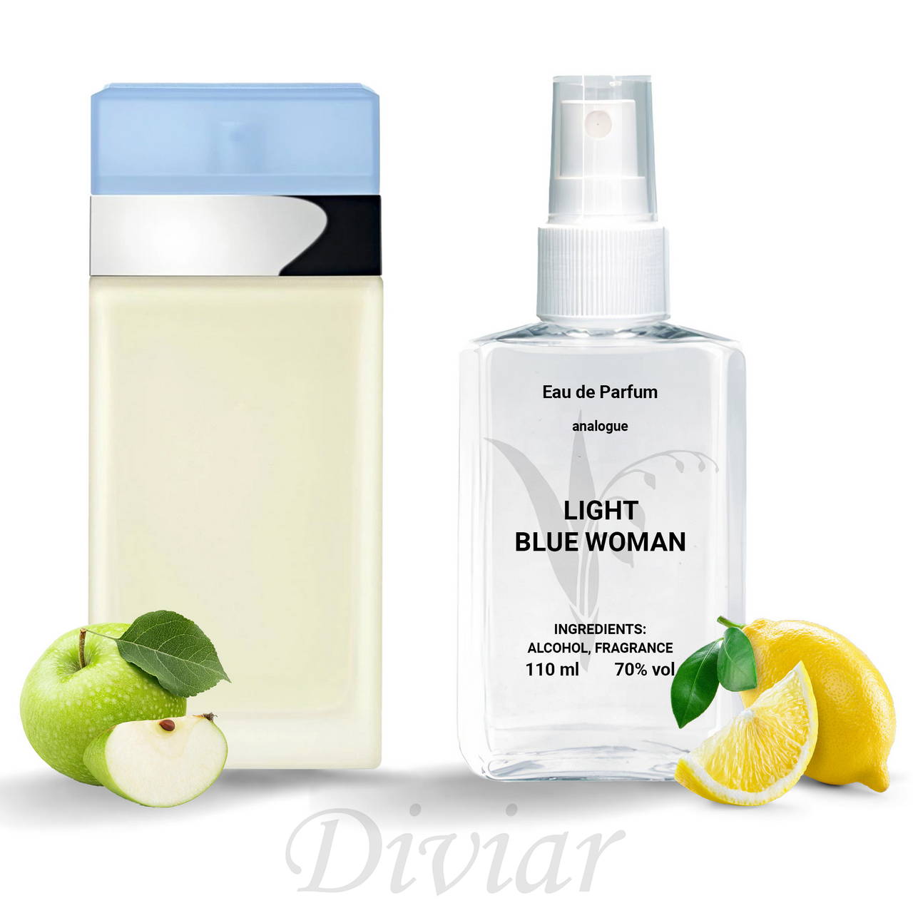 Жіночі парфуми лайт Блю, наливна французька парфумерія, парфумована вода, жіночі парфуми 110 мл, 50 мл, 30 мл
