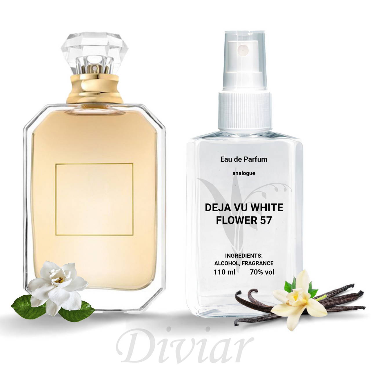 Kayali Deja Vy White Flower 57, наливні французькі парфуми, парфумована вода, парфуми 110 мл