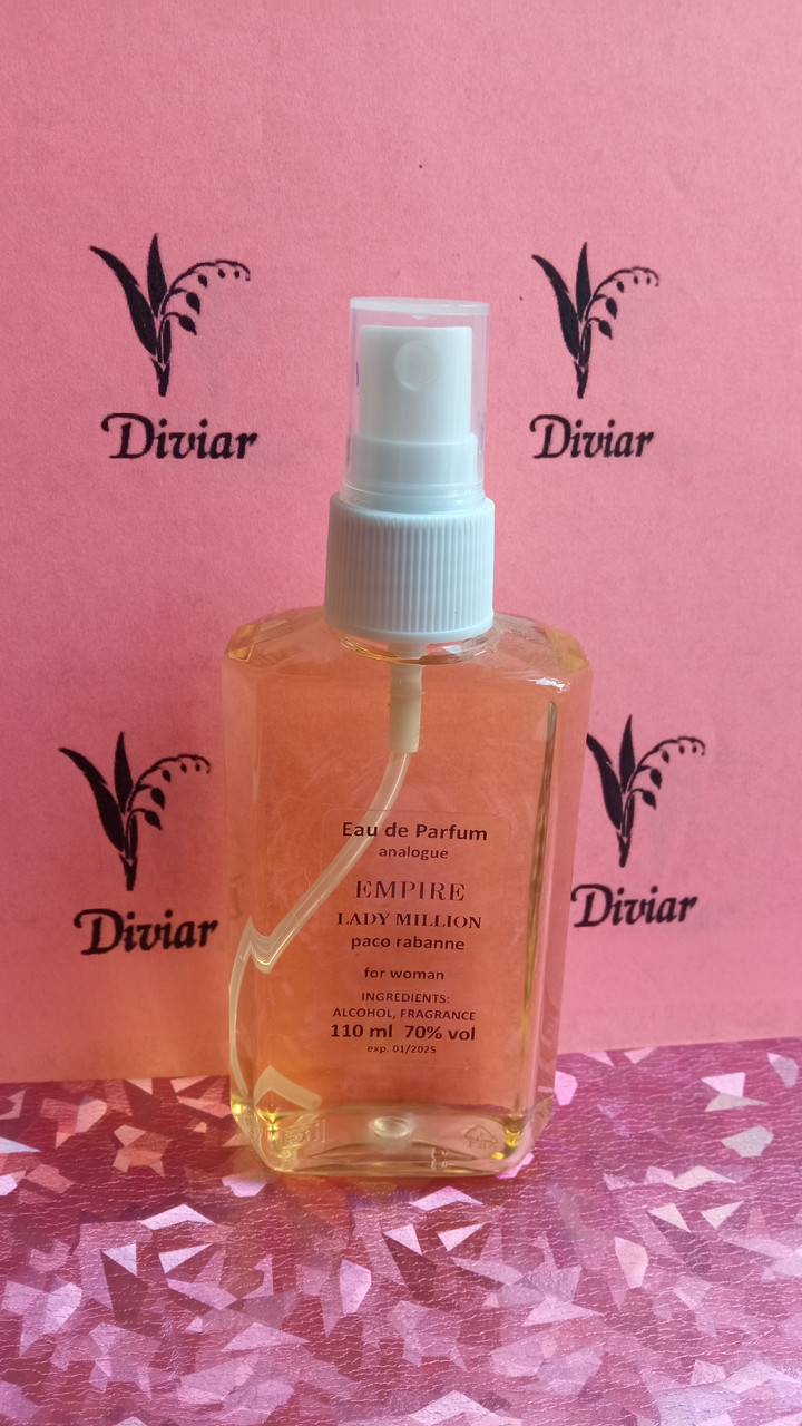 Аромат схожий на Paco Rabanne lady million Empire, наливні французькі парфуми, парфумована вода, парфуми 110 мл
