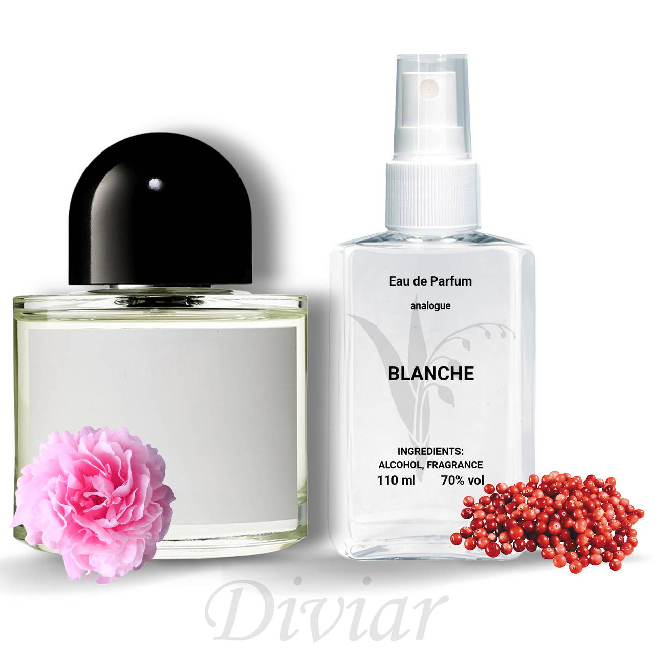 Аромат схожий на Byredo Blanche, наливні французькі парфуми, парфумована вода, жіночі парфуми 110 мл