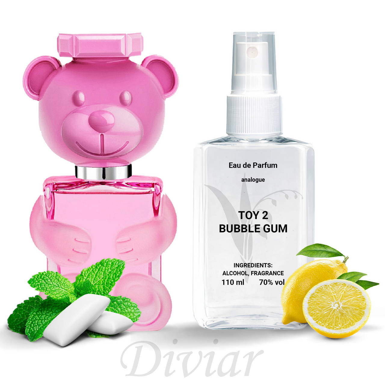 Аромат похож на Moschino Toy 2 bubble gum, парфюмированная вода, наливные французские духи, женские духи