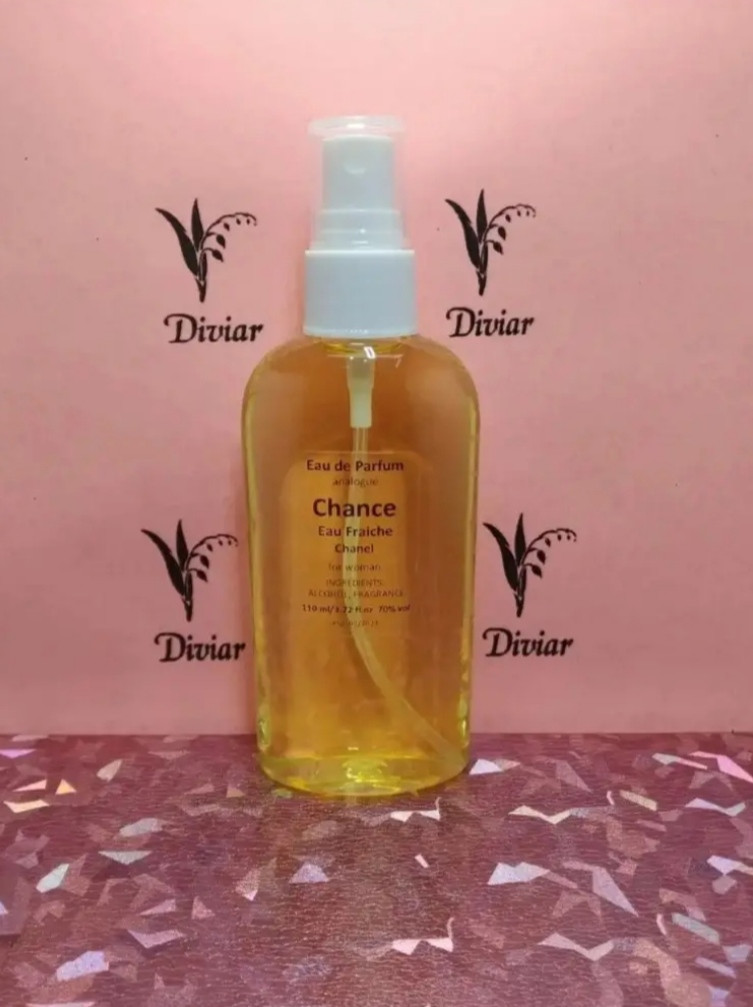Аромат схожий на Шанель шанс фреш, наливні французькі парфуми, парфумована вода, парфуми 110 мл