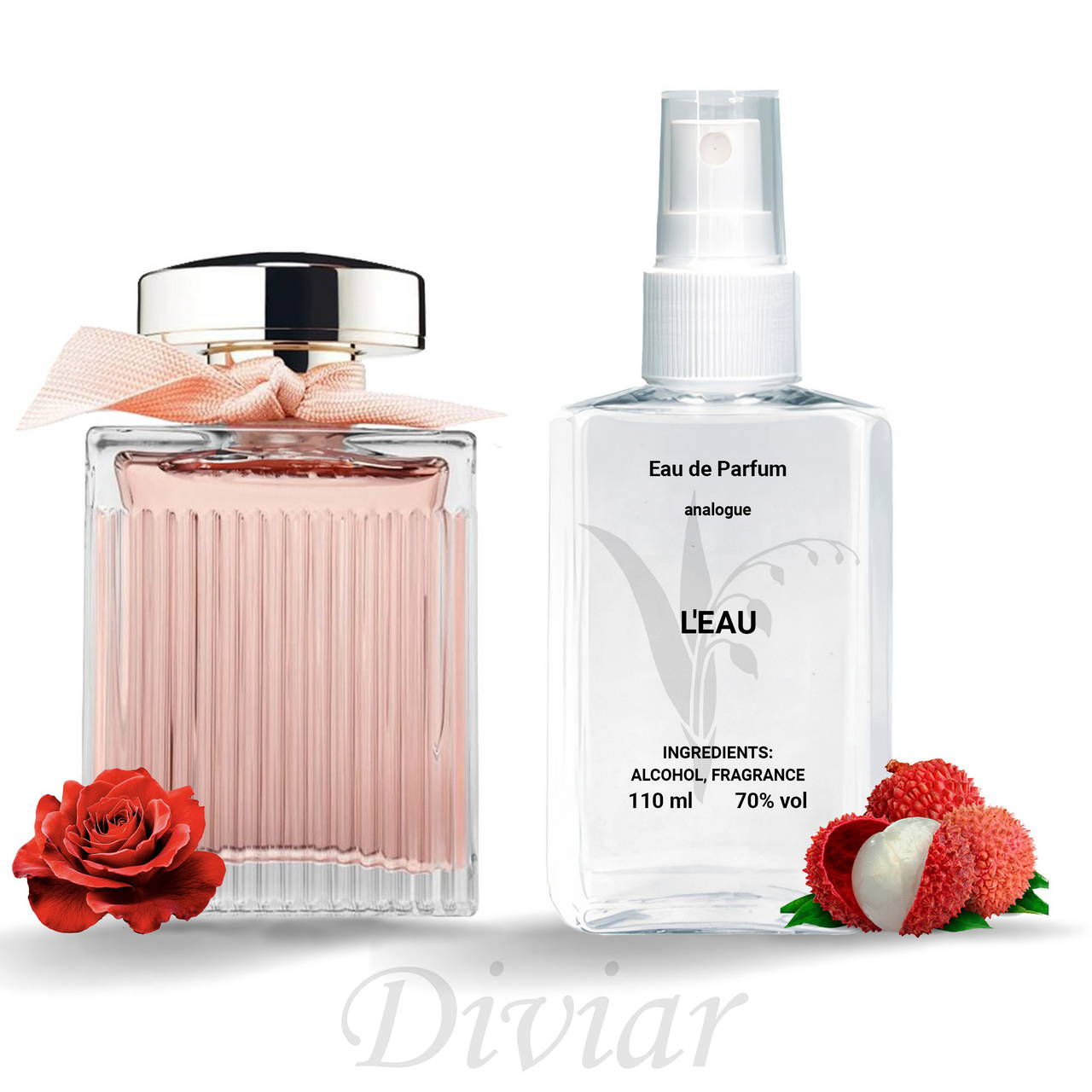 Аромат схожий на Ліа Хлоя, наливні французькі парфуми, парфумована вода, жіночі парфуми 110 мл