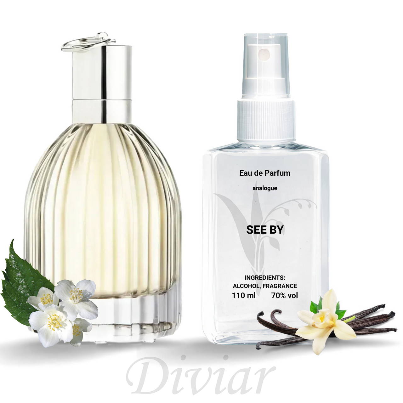 Аромат схожий на сі бай хлое наливні французькі, парфумована вода, жіночі парфуми 110 мл