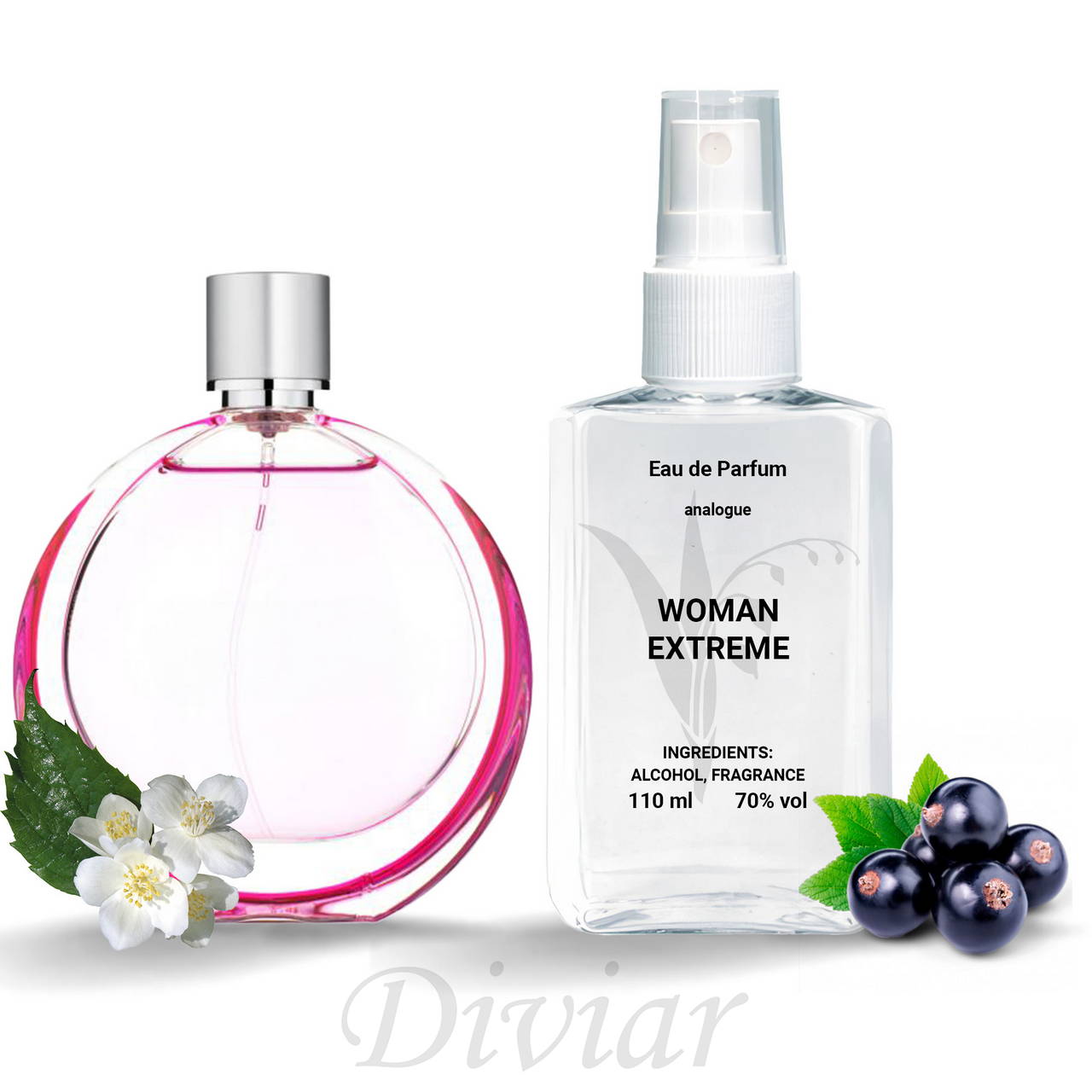 Жіночі парфуми Вумен Екстрим, парфумована вода, наливні французькі парфуми, парфуми 110 мл
