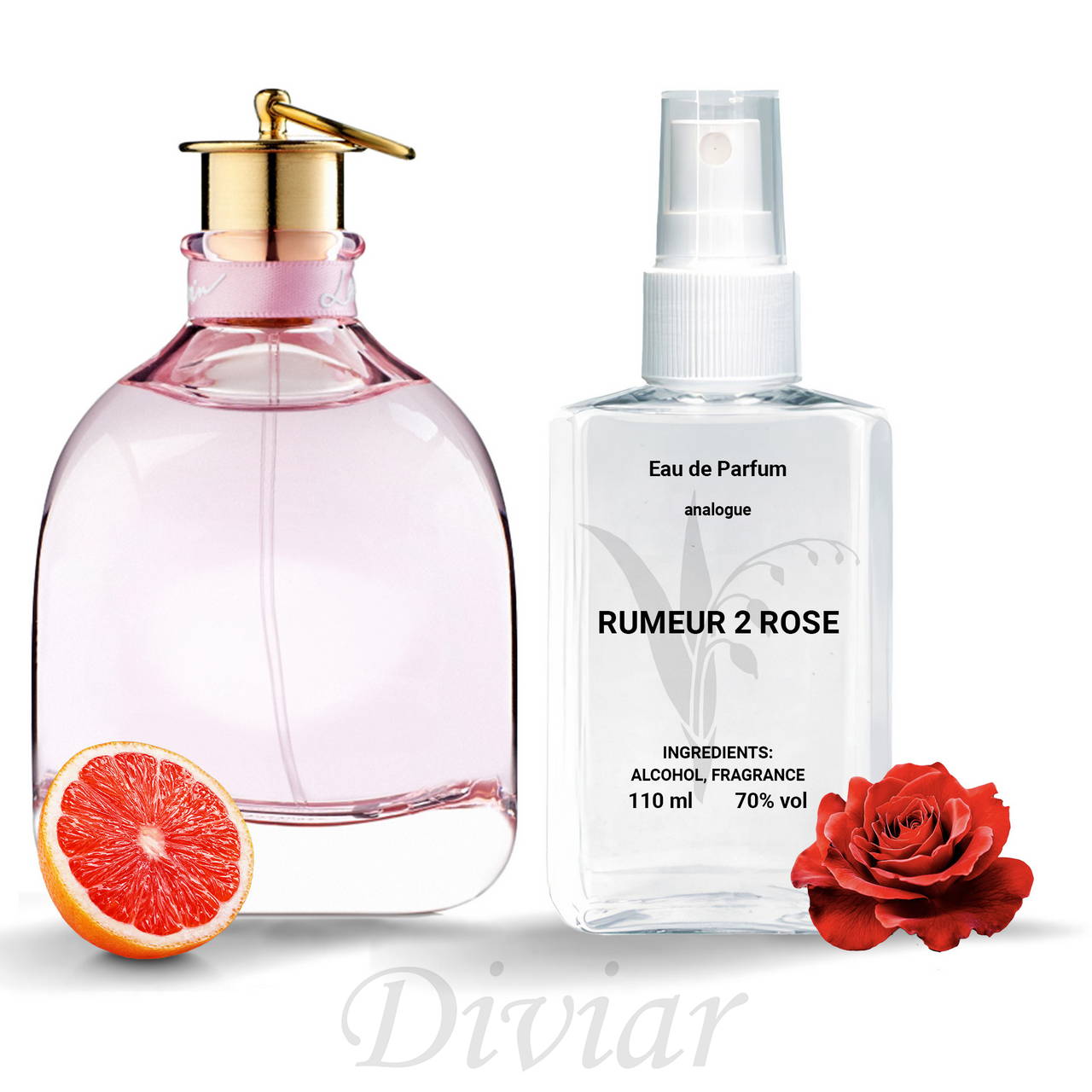 Парфумована вода Румер 2 Роуз, наливні французькі парфуми, жіночі парфуми, парфуми 110 мл