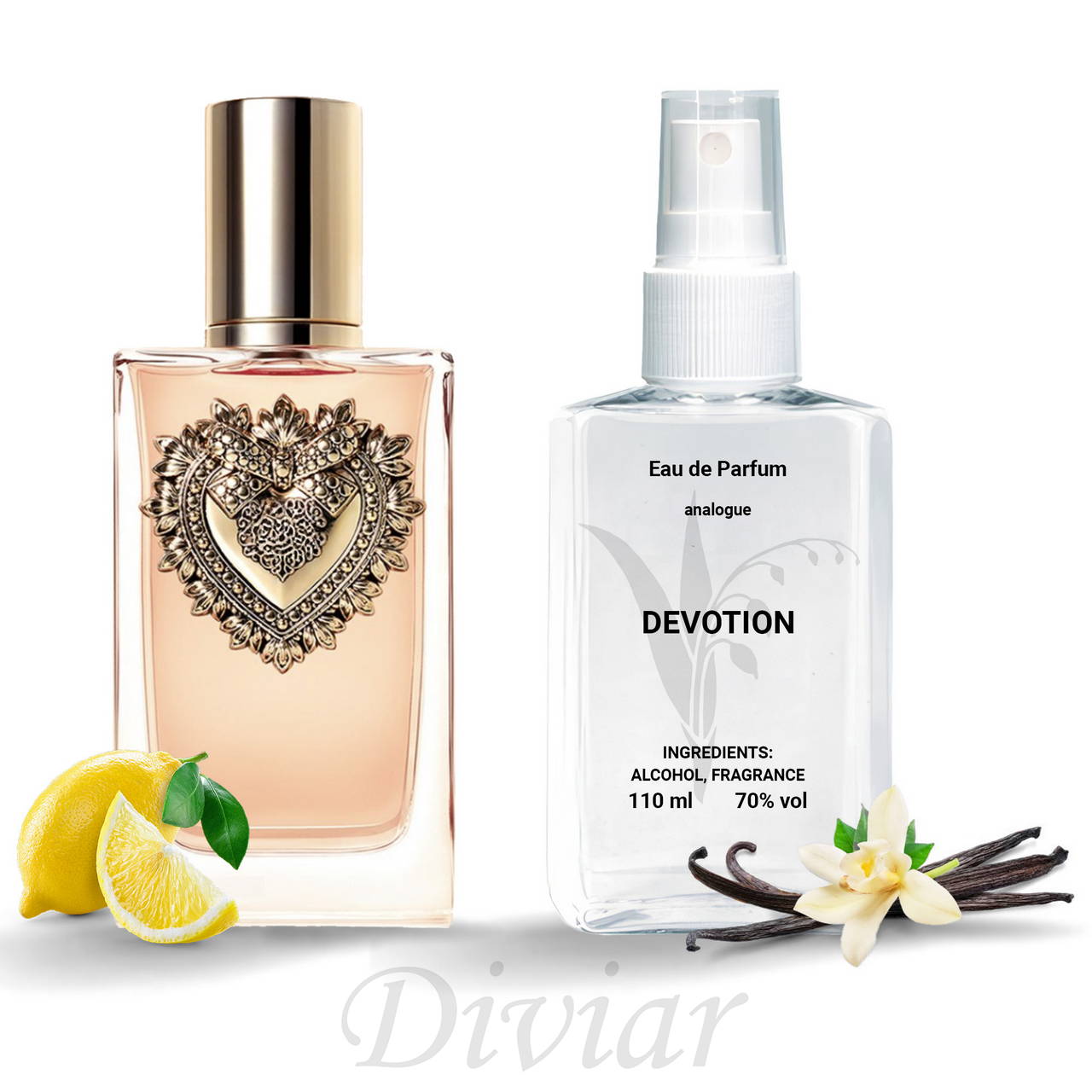 Парфумована вода Devotion, наливні французькі парфуми, жіночі парфуми, парфуми 110 мл