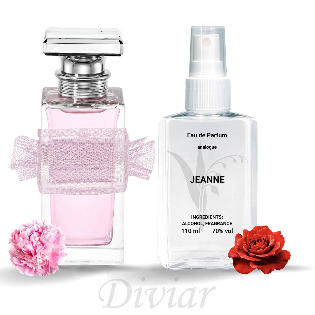 Парфумована вода Jeanne, наливні французькі парфуми, жіночі парфуми, наливні парфуми 110 мл