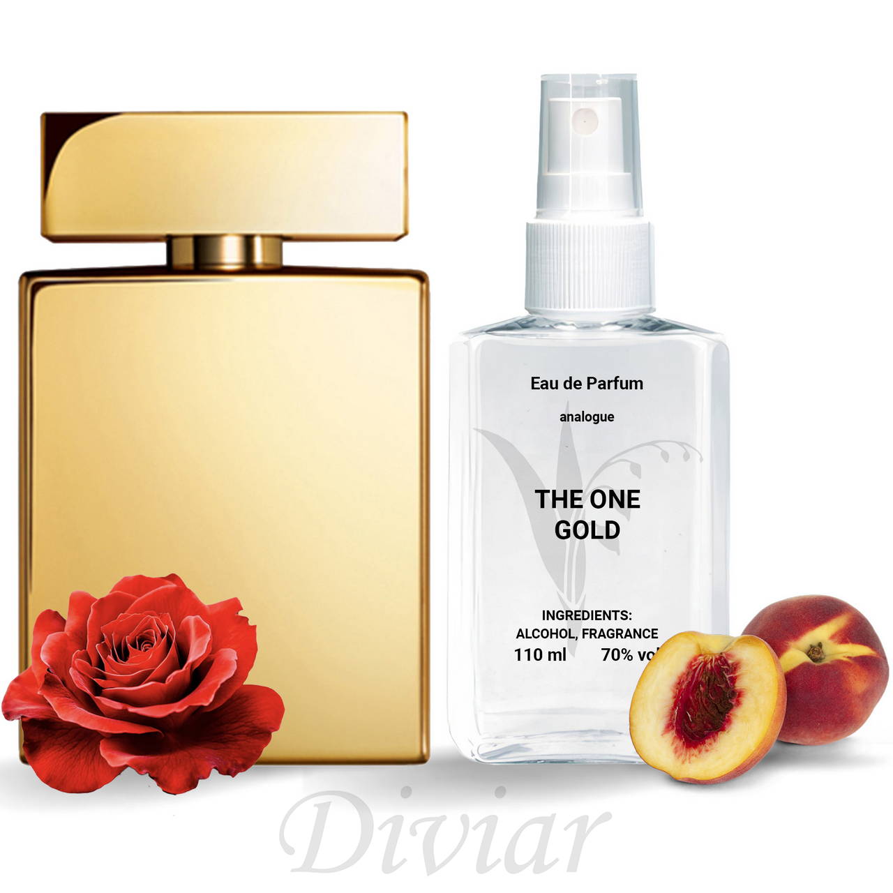 Женские духи The One Gold, парфюмированная вода, наливные женские духи 110 мл