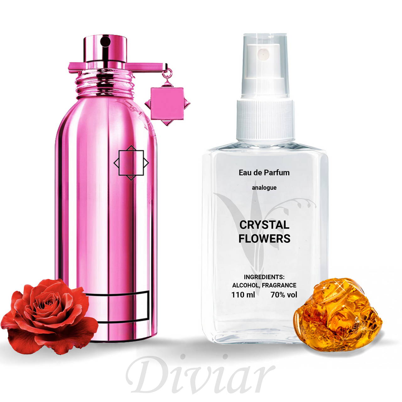 Аромат схожий на Montale Crystal Flowers, парфумована вода монталь, наливні французькі парфуми унісекс