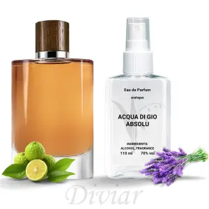 Аромат схожий на Giorgio Armani Acqua di Gio Absolu, чоловіча парфумована вода, наливні парфуми Аква Ді Джіо Абсолю