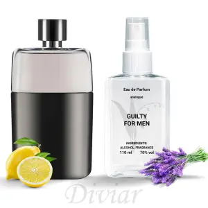 Аромат схожий на Gucci Guilty for men, чоловіча парфумована вода, наливні французькі парфуми