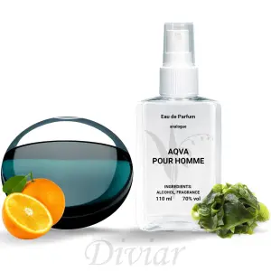 Аромат схожий на Bvlgari Aqva Pour Homme, парфумована чоловіча вода, наливні французькі парфуми, чоловічі
