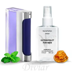 Аромат схожий на Paco Rabanne Ultraviolet for men, парфумована чоловіча вода, наливні французькі парфуми