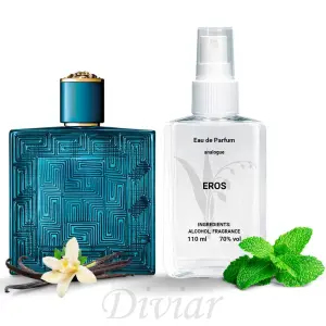 Аромат схожий на Versace Eros, парфумована чоловіча вода, наливні французькі духи