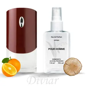 Аромат схожий на Живанші Пур Хом, парфумована чоловіча вода, наливні французькі парфуми