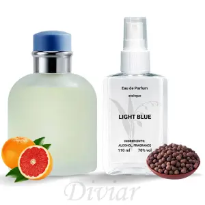 Лайт блю наливні французькі парфуми, парфумована вода лайт Блю, чоловічі парфуми 110 мл