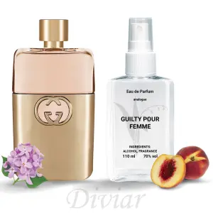 Аромат схожий на Gucci guilty pour femme, французькі наливні духи, парфумована вода Гуччі Гилти Пур фем