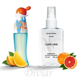 Жіноча парфумована вода, аромат схожий на Moschino I Love Love, наливні французькі, жіночі парфуми